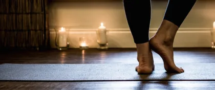 Tree Pose feet position