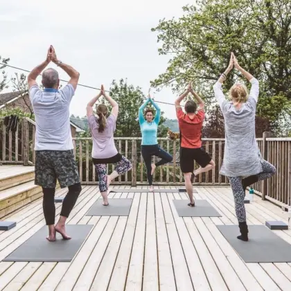 Yoga Class Tree Pose
