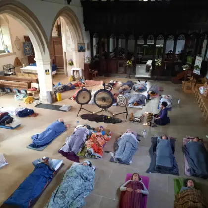 Gong Bath at St. Grwst Church, Llanrwst